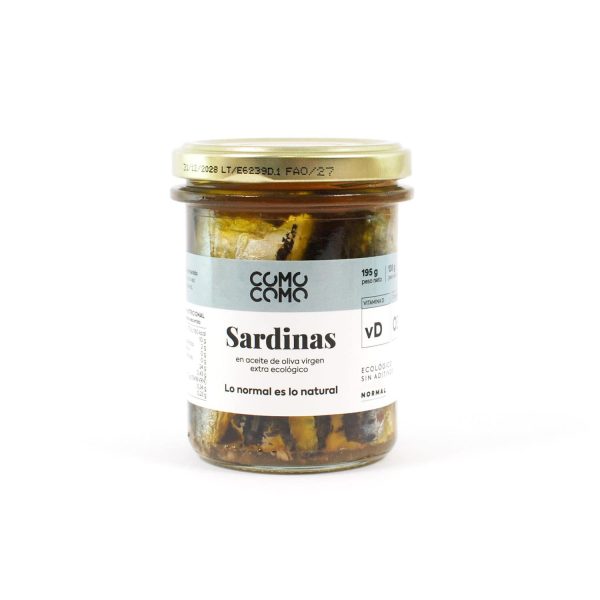 Sardinas en aceite de oliva virgen extra ecológicas