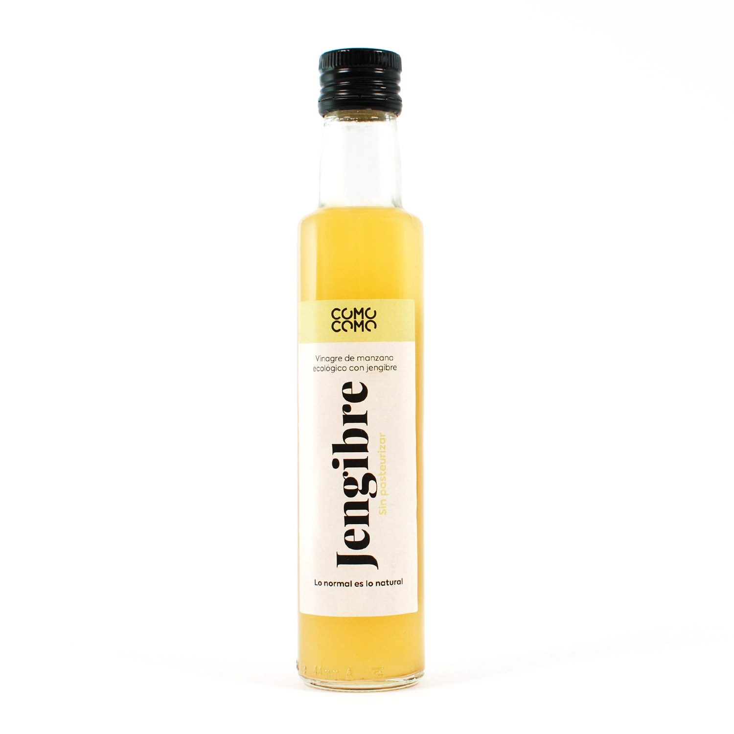 Vinagre de manzana ecológico con jengibre sin pasteurizar
