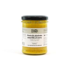 Pasta de pimiento amarillo al curri ecológica