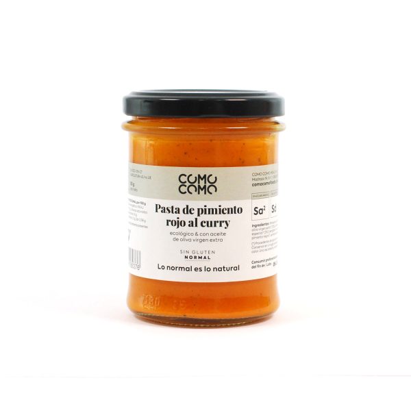 Pasta de pimiento rojo al curri ecológica