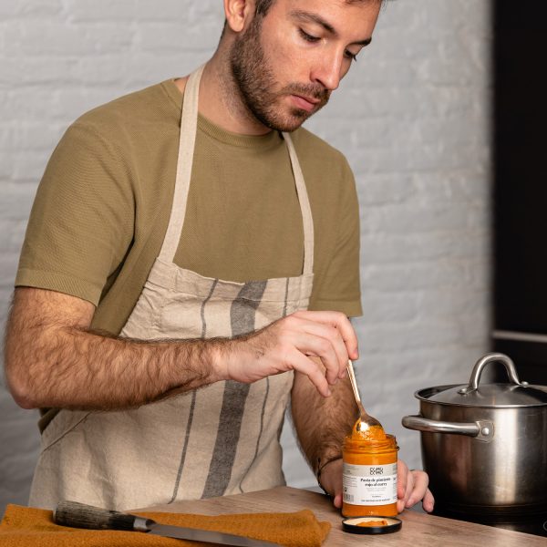 Pasta de pimiento rojo al curri ecológica