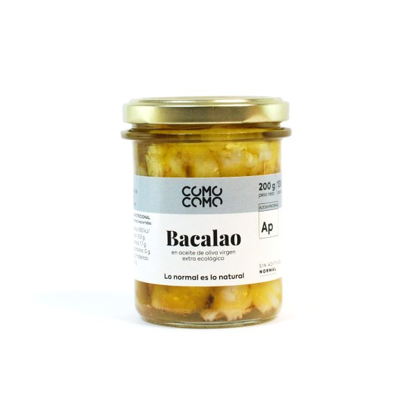 Bacallà en oli d'oliva verge extra ecològic