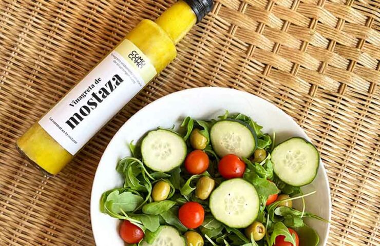 Vinagreta de mostaza para ensalada de lechuga