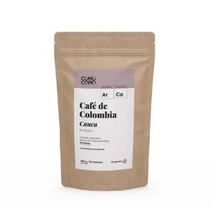 Café de Colombia con cafeína en grano 250g ecológico